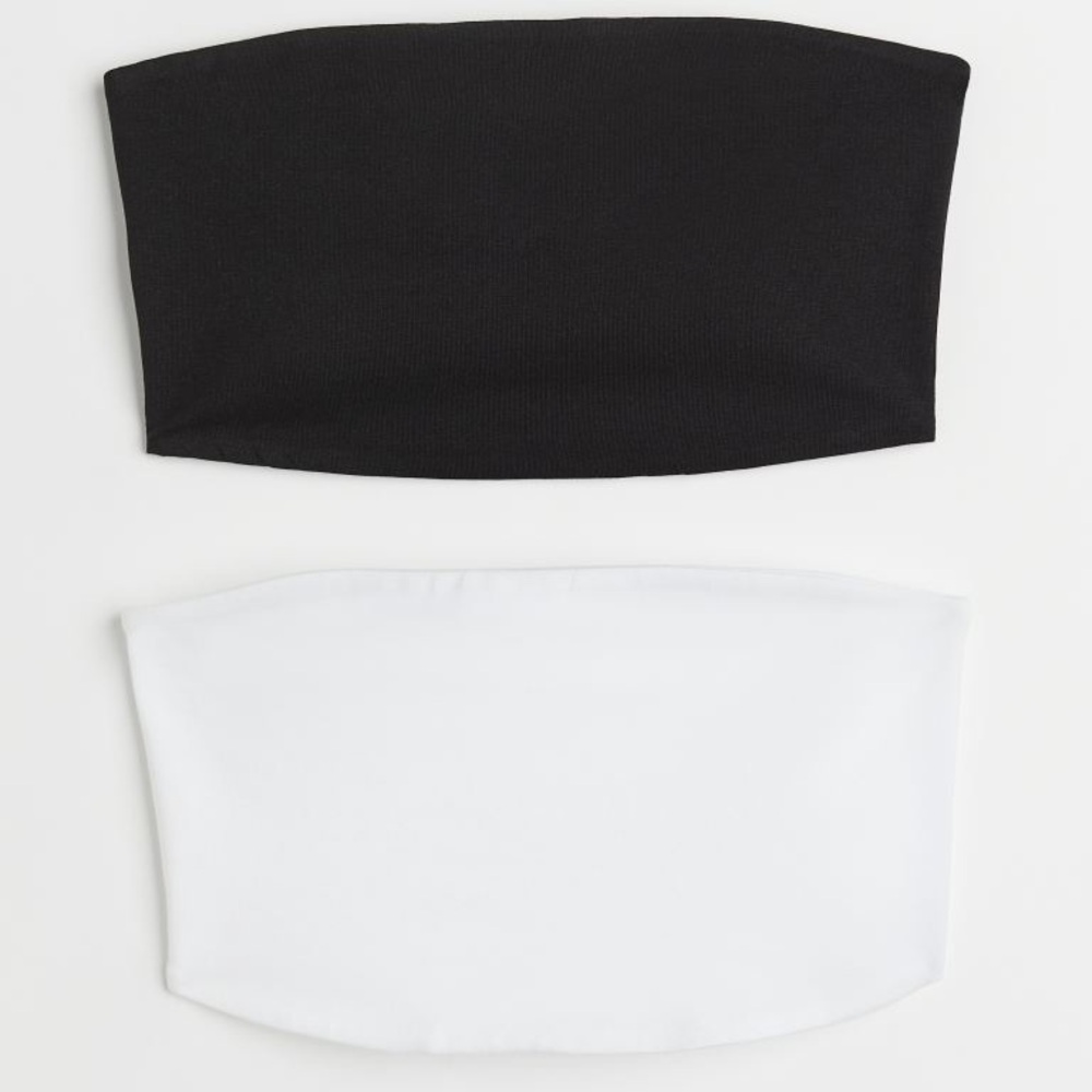 Black and White Tube Tops